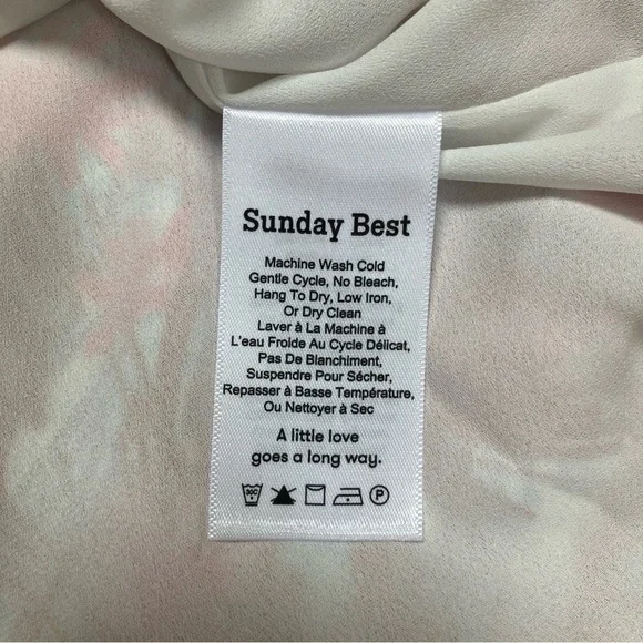 Sunday Best Women’s Pink Red Printed Spaghetti-Strap Mini Dress - Picture 4 of 5